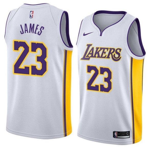 lakers lebron white jersey